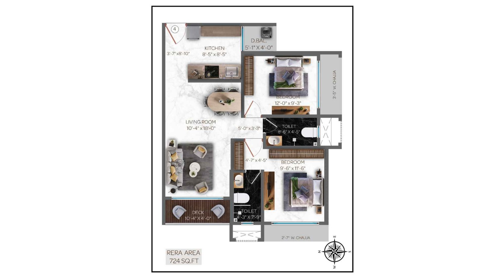 Avhad-Homestead-Floor-Plan-2-BHK-724-sqft
